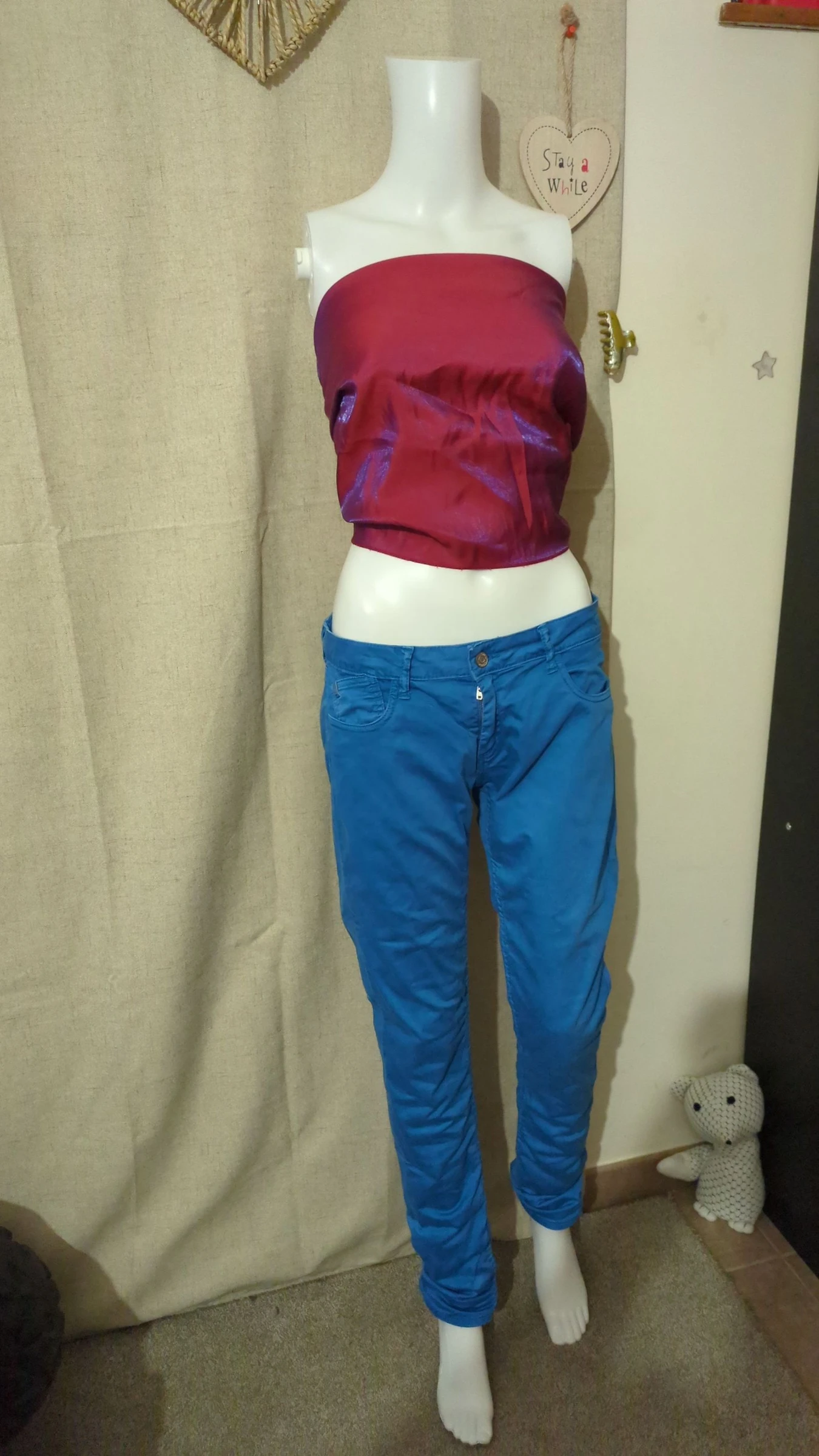 Jeans feminino azul Le Temps des Cerises – photo 2